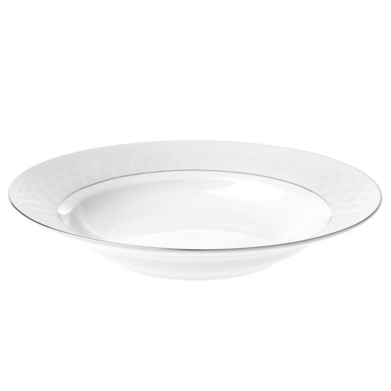 Тарілка супова кругла Lora NP94 порцеляна Білий (H15-075)