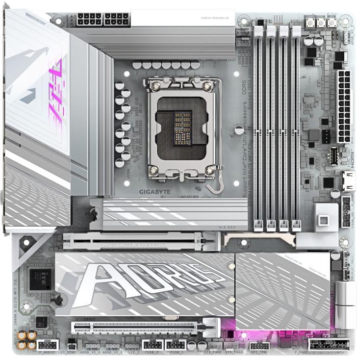 Материнская плата Gigabyte Z890M AORUS ELITE WIFI7 ICE White (30835711)