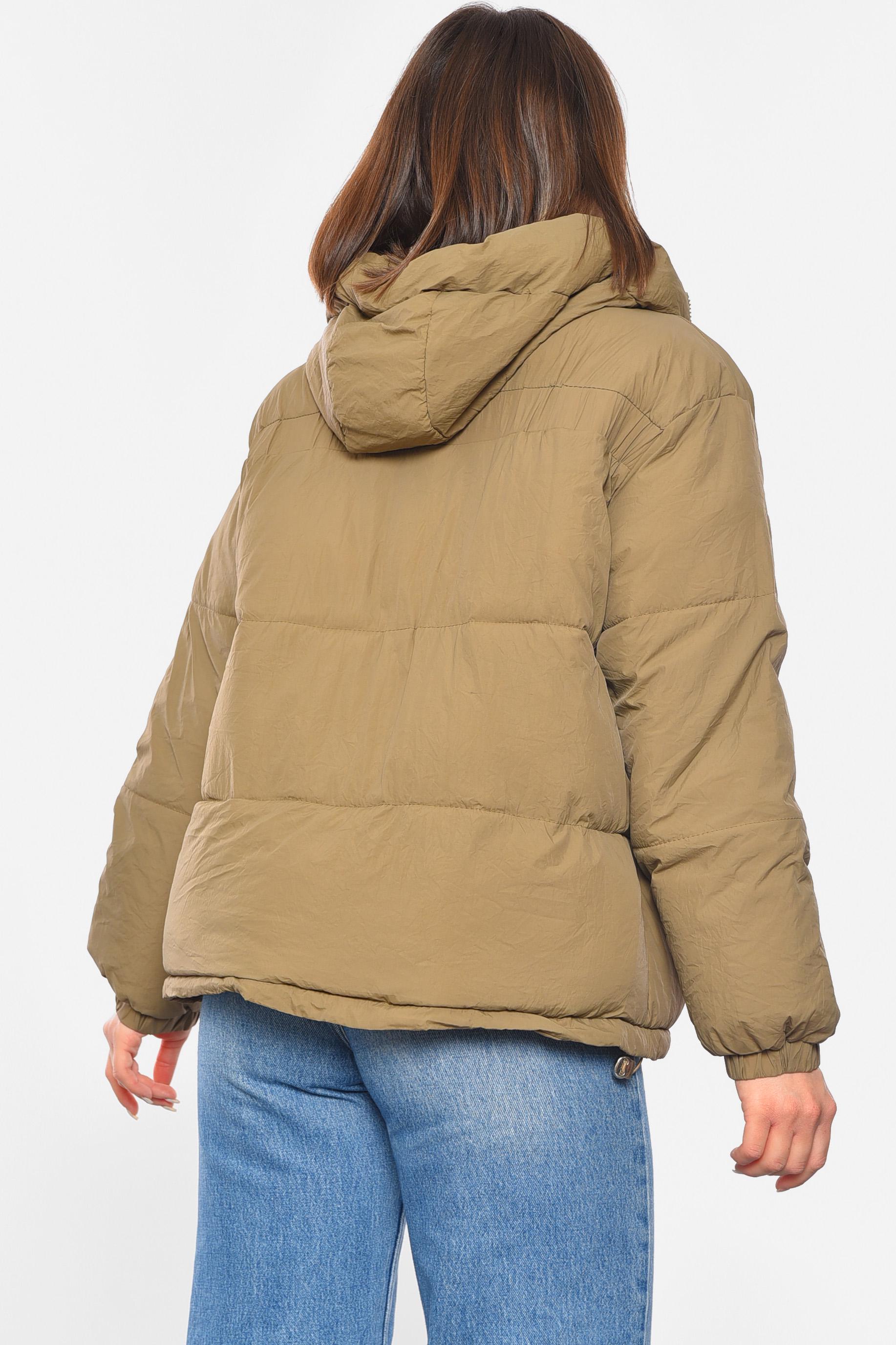 Куртка жіноча демісезонна M Коричневий (192466) - фото 3