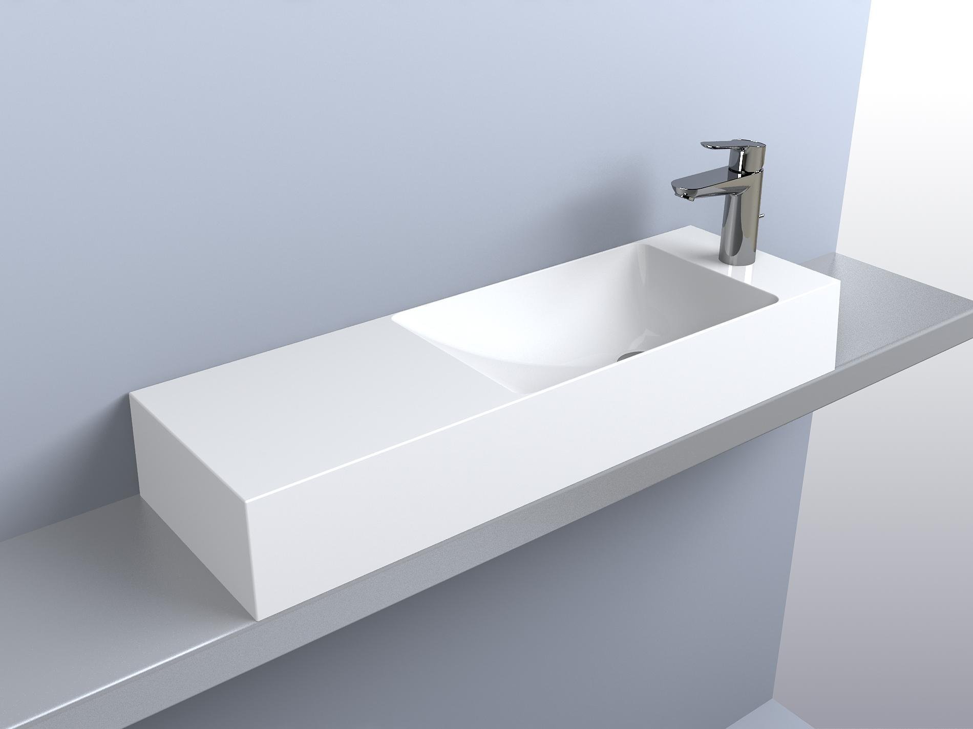 Умивальник для ванної кімнати Fancy Marble Tristi 800 R (12380301) - фото 4 Умивальник для ванної кімнати Fancy Marble Tristi 800 R (12380301) - фото 4