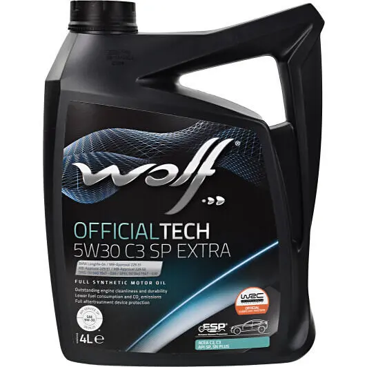 Моторное масло WOLF Officialtech C3 SP Extra 5W-30 4 л (1049359)
