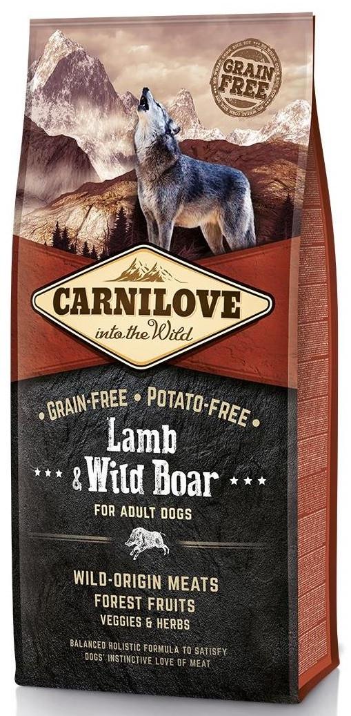 Корм беззерновой для собак Carnilove Lamb&Wild Boar всех пород с ягненком и диким кабаном 12 кг (1789920054)