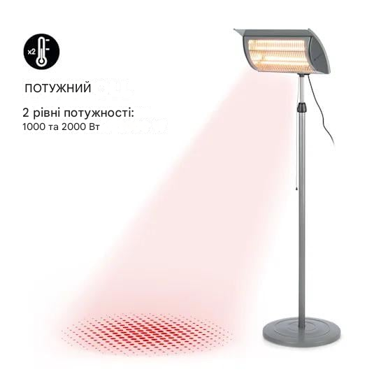 Инфракрасный обогреватель Blumfeldt Heat Guard Focus 2000 Вт (10032518) - фото 3 Инфракрасный обогреватель Blumfeldt Heat Guard Focus 2000 Вт (10032518) - фото 3