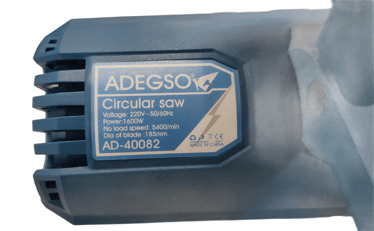 Пила дискова ADEGSO AD-40082 185 мм 1600 Вт (29739406) - фото 9