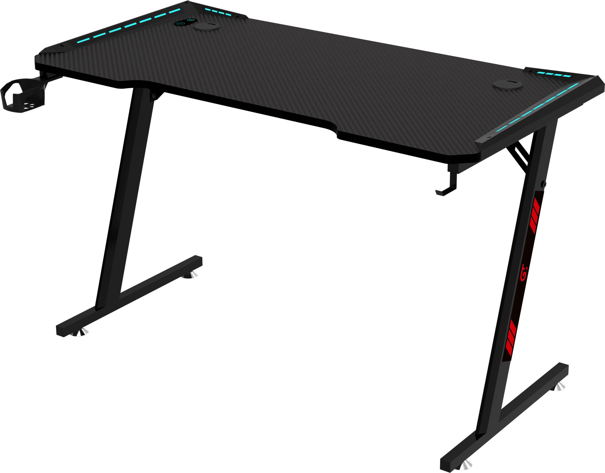 Компьютерный стол GT Racer T-1242 120x60x73 см Black (1610) - фото 3