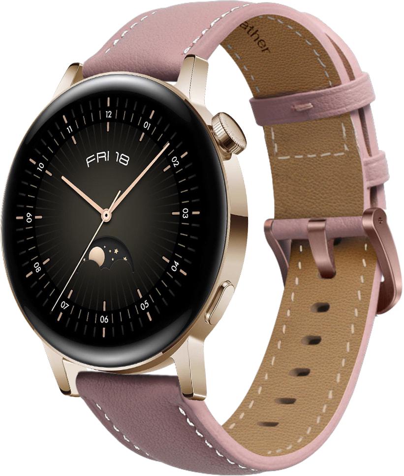 Ремінець шкіряний Folsa для Huawei Watch GT3 42 мм Pink (31534-31)