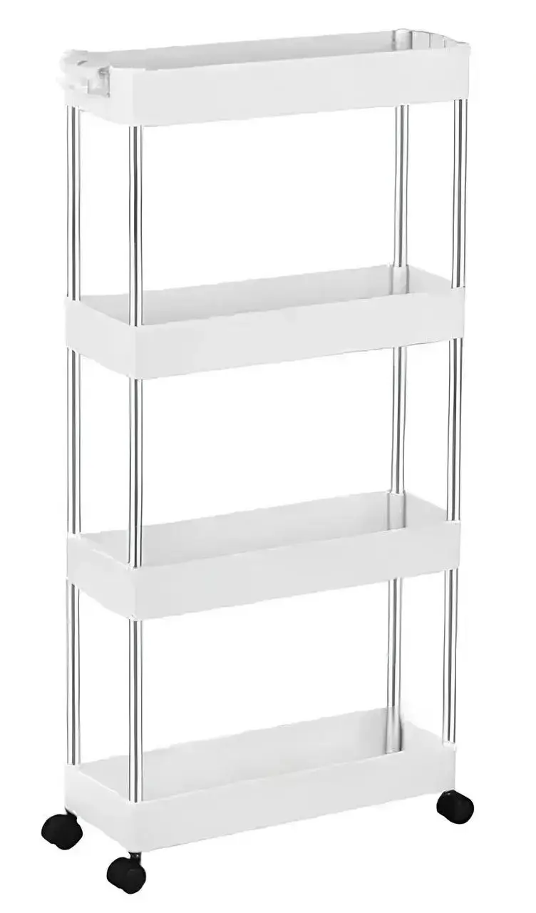 Етажерка-полиця на колесах Bathroom Rack XYX-2020A на 4 яруси 80x39x12,5 см (35703233) Етажерка-полиця на колесах Bathroom Rack XYX-2020A на 4 яруси 80x39x12,5 см (35703233)