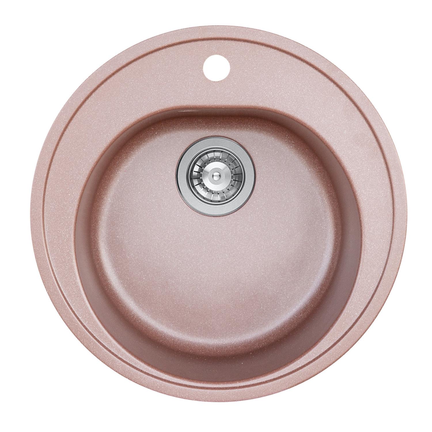 Мойка для кухни Platinum 510 Luna гранит матовый Мокко