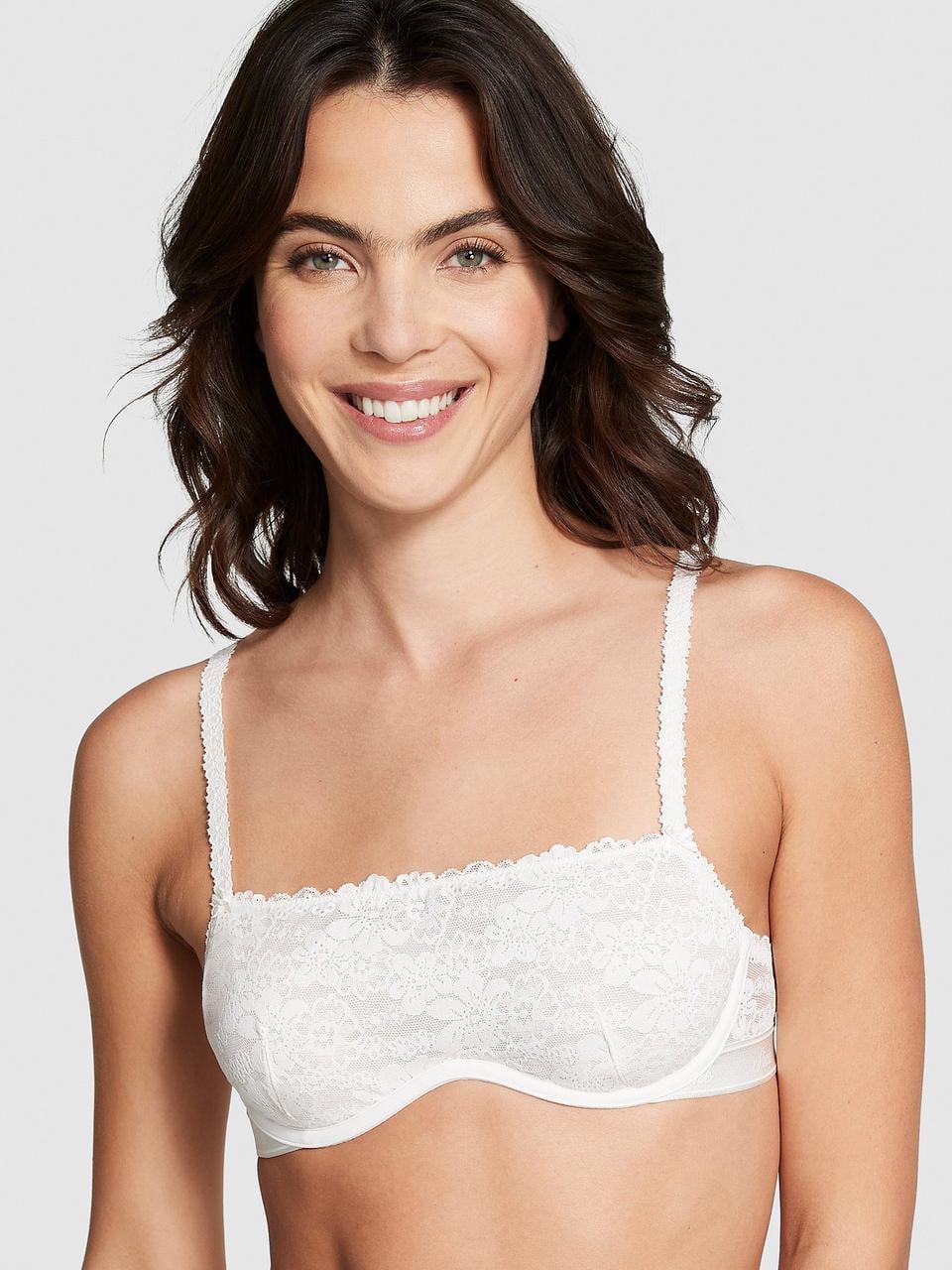 Бюстгальтер Victoria's Secret Wink Unlined Scoop Bra Coconut White XS Белый (2350610016)