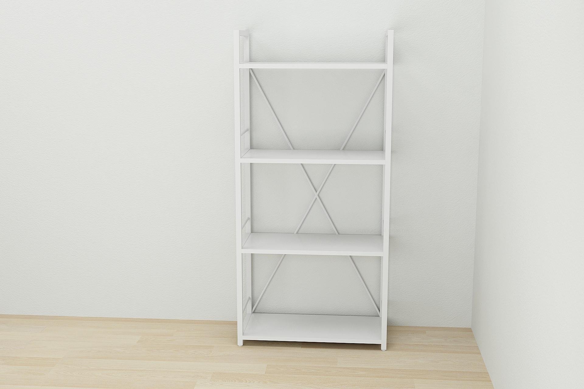 Етажерка Ferrum-decor Конект 4/60 ДСП 16 мм 120x60x28 см Білий (FRD-104242) - фото 2 Етажерка Ferrum-decor Конект 4/60 ДСП 16 мм 120x60x28 см Білий (FRD-104242) - фото 2