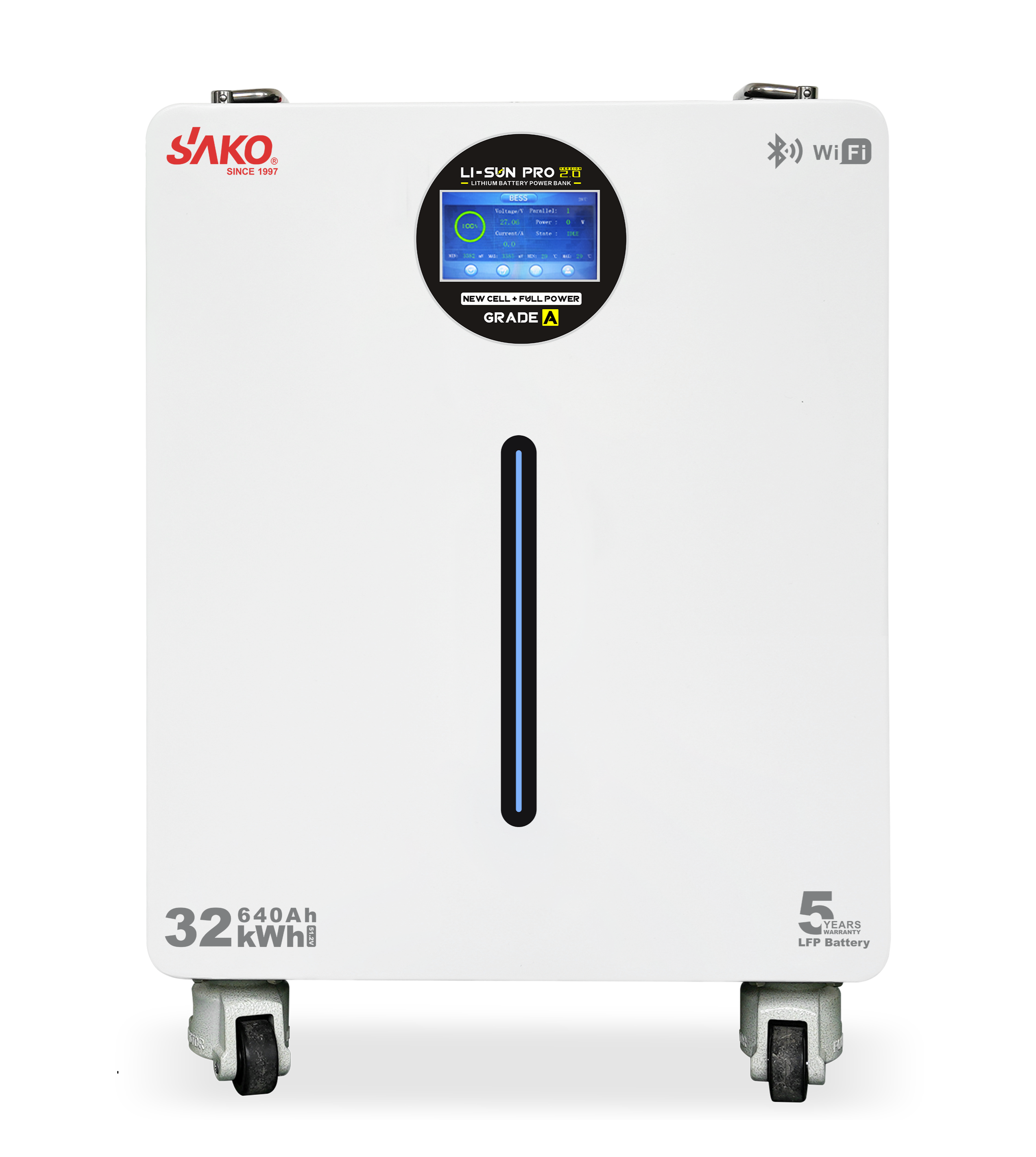 Батарея аккумуляторная литий-железо-фосфатная SAKO Li-SUN 640 Ач 51,2 В 32768 Вт/ч 32,8 кВт (37920694)