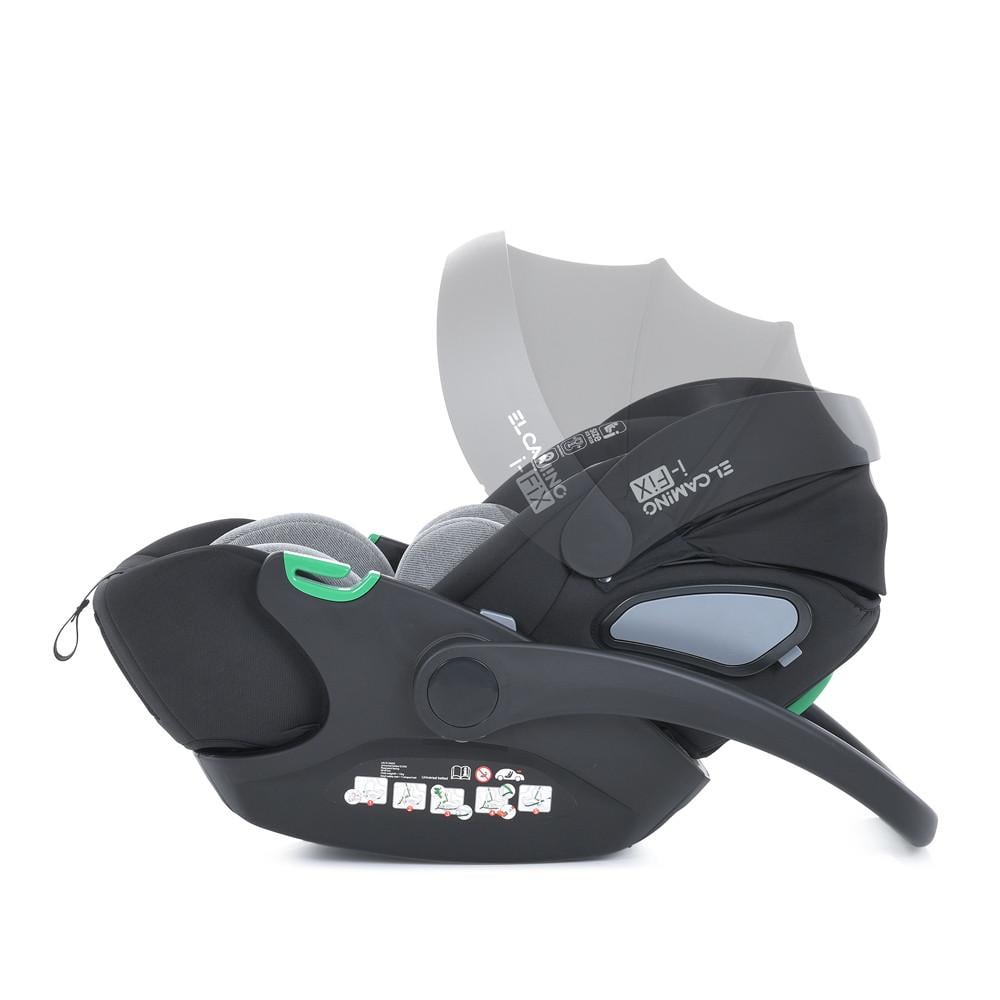 Автокрісло від народження El Camino ME 1110 i-FIX Royal i-SIZE R129 до 87 см 40-87 см Dark Gray (2763062644) - фото 3