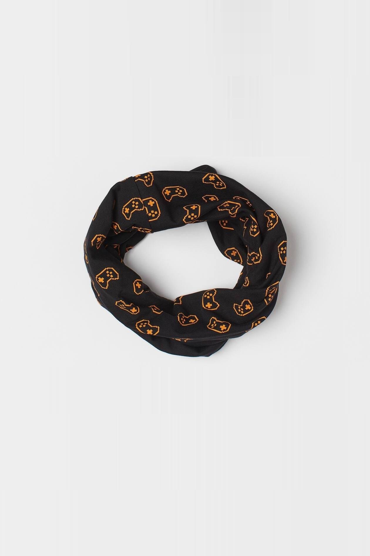 Снуд H&M 40x56 см Чорно-жовтогарячий (X2401984703)