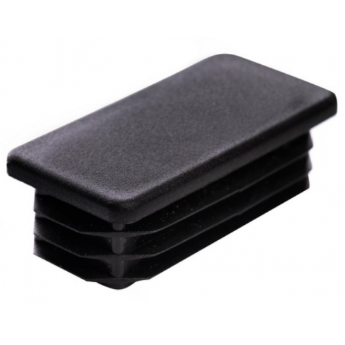 Заглушка прямоугольная Термопласт 40x80 мм Черный (713483)