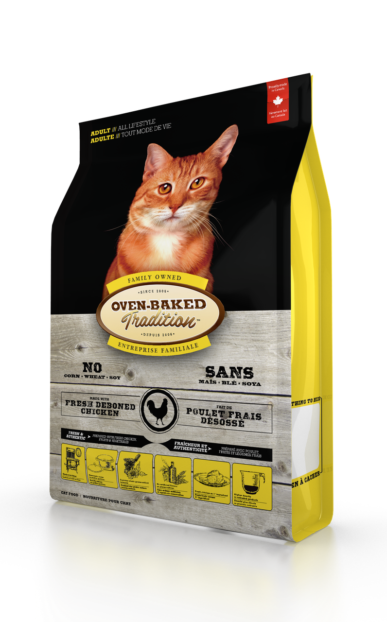 Корм для кошек сухой Oven-Baked Tradition из свежего мяса курицы 1,13 кг