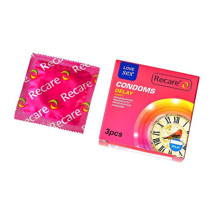Презервативи Recare Delay Candy Condoms пролонгувальний цукерковий 3 шт. (SX3320) Презервативи Recare Delay Candy Condoms пролонгувальний цукерковий 3 шт. (SX3320)
