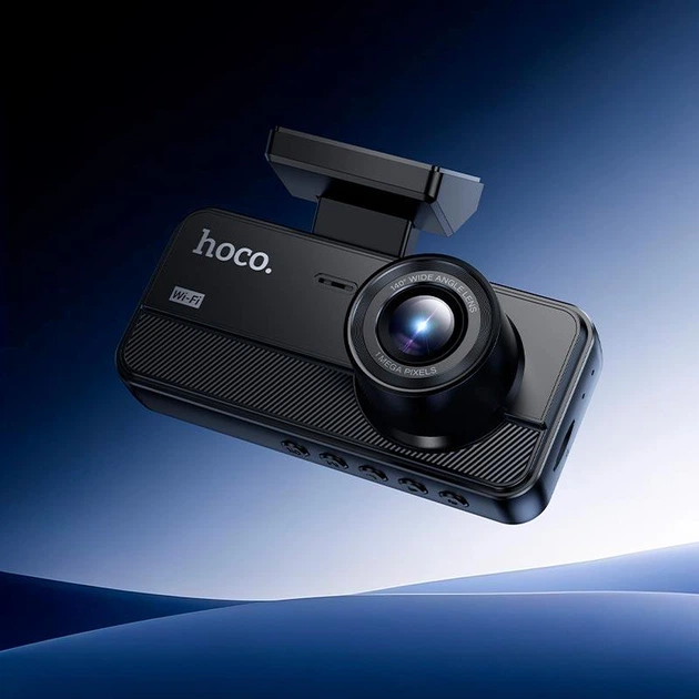 Відеореєстратор автомобільний Hoco на 3 камери DV15 з WI-FI Чорний - фото 8