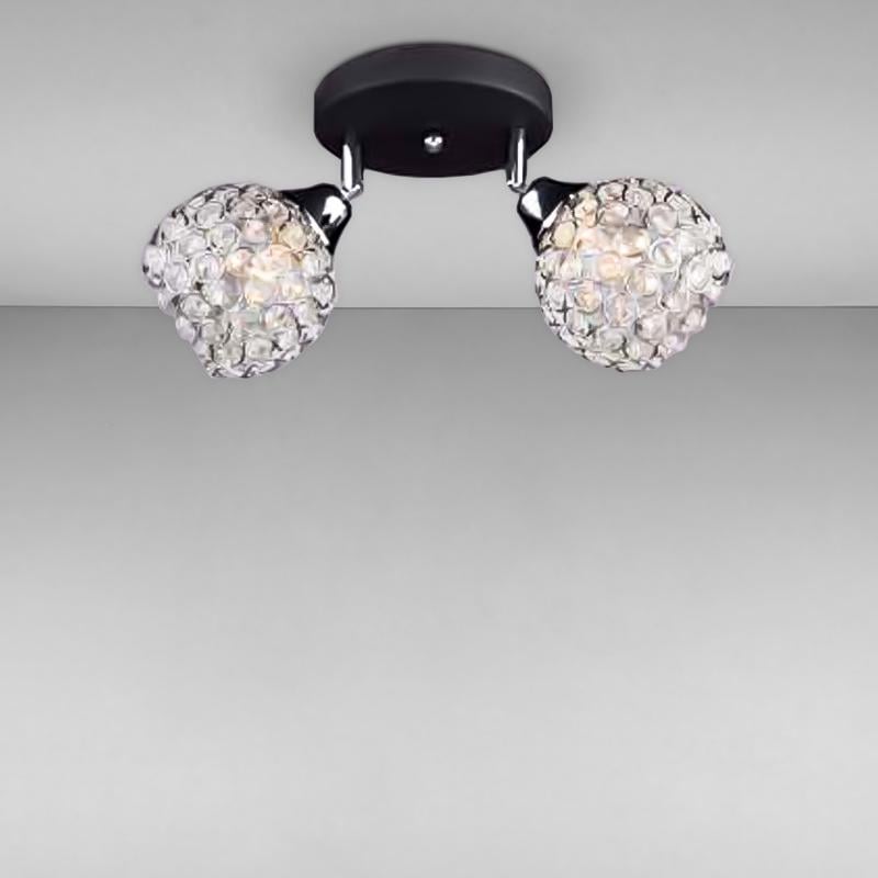 Люстра потолочная Light House MX-16377/2 на две лампы Черный/Хром