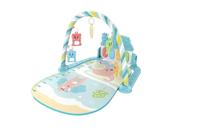 Развивающий коврик 518 звук подсветка пианино 5 подвесок (A23)