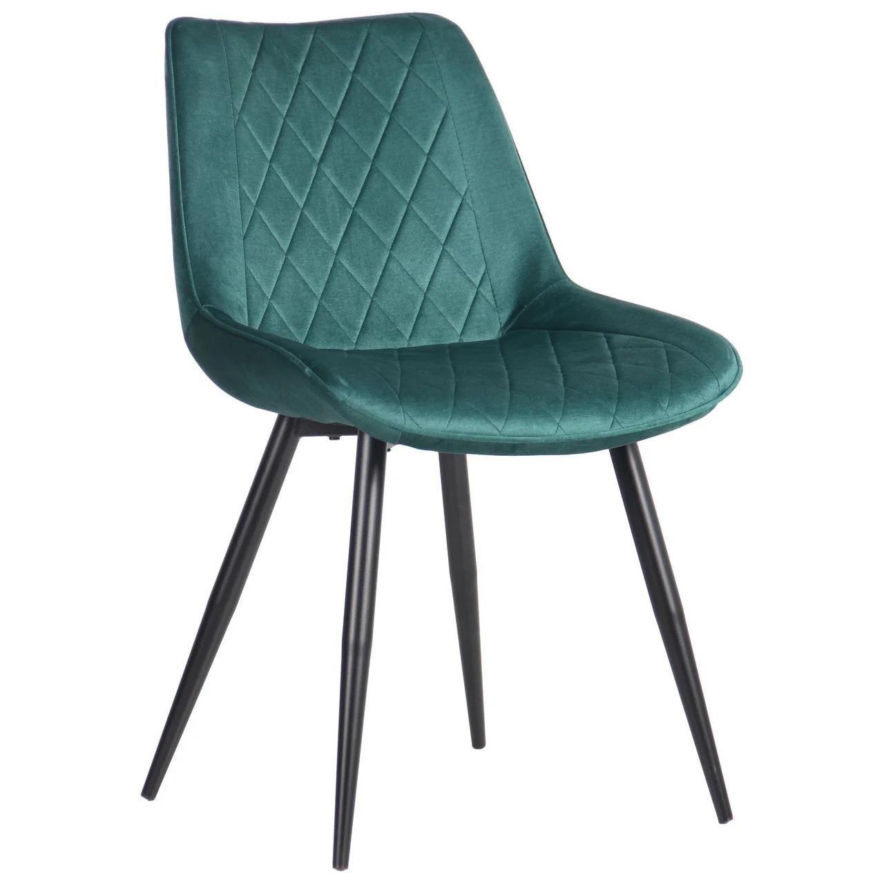 Обеденный стул AMF Holding Betty 840х530х580 Черный/Зеленый (34401)