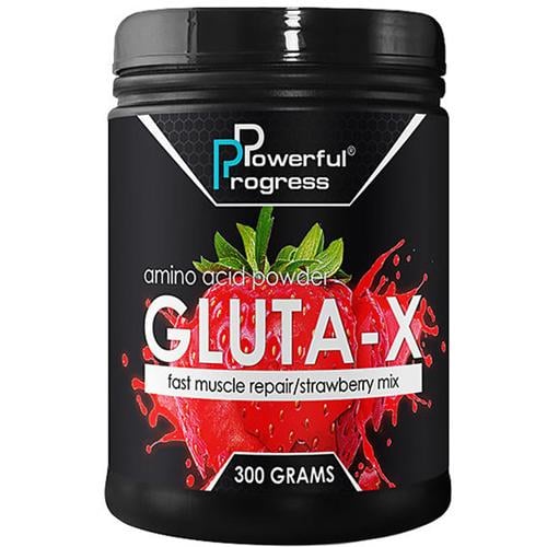 Глютамін для спорту Powerful Progress Gluta Х 300 г 30 порцій Strawberry