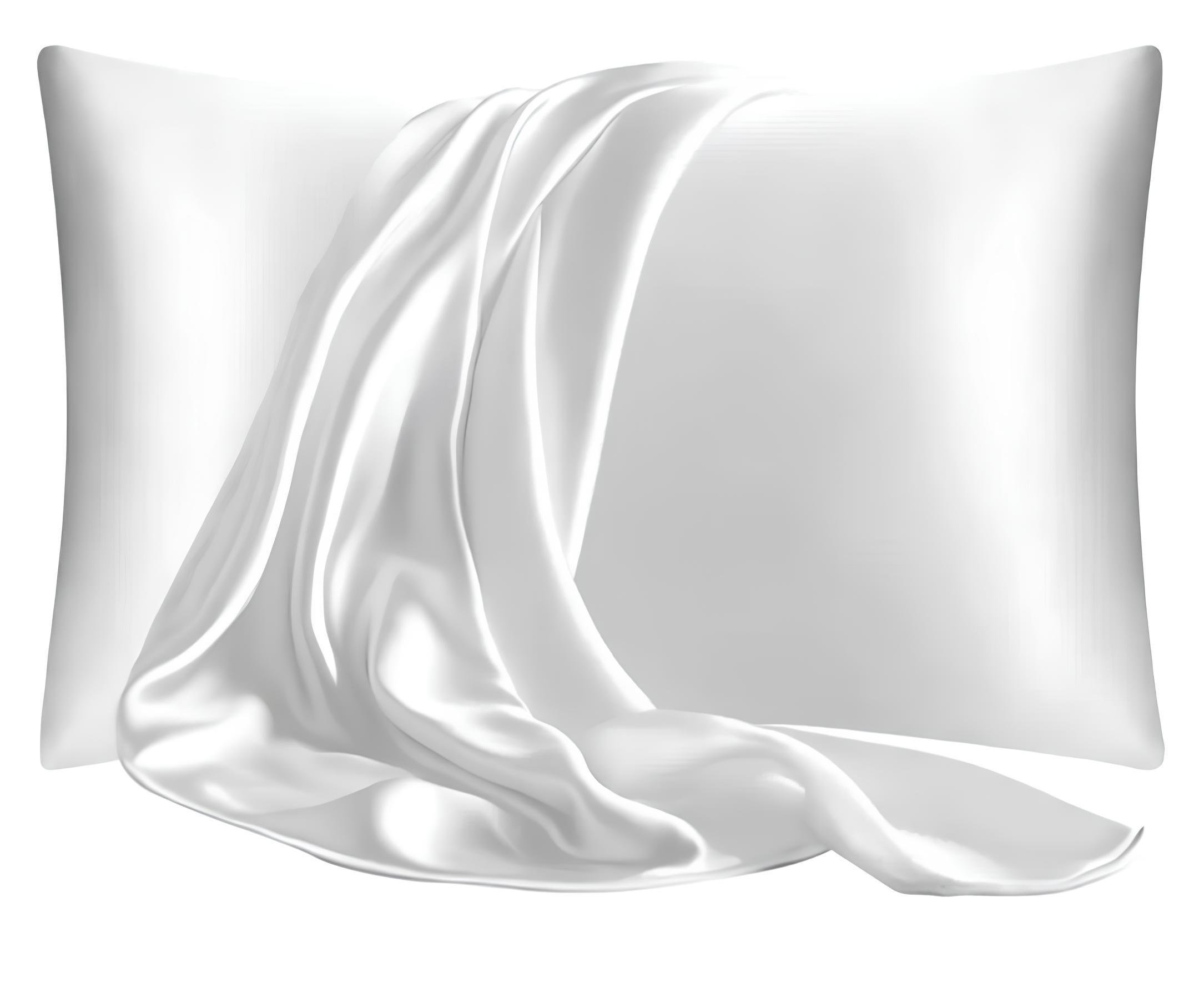 Наволочка шелковая 19 мм 50х75 см Бело-кремовый - фото 1