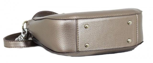 Сумка жіноча з шкірозамінника Срібна бронза - фото 4 Сумка жіноча з шкірозамінника Срібна бронза - фото 4