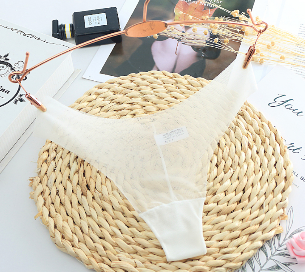 Трусики-тонг женские прозрачные One size Белый (31-28-1341-БЕЛ)