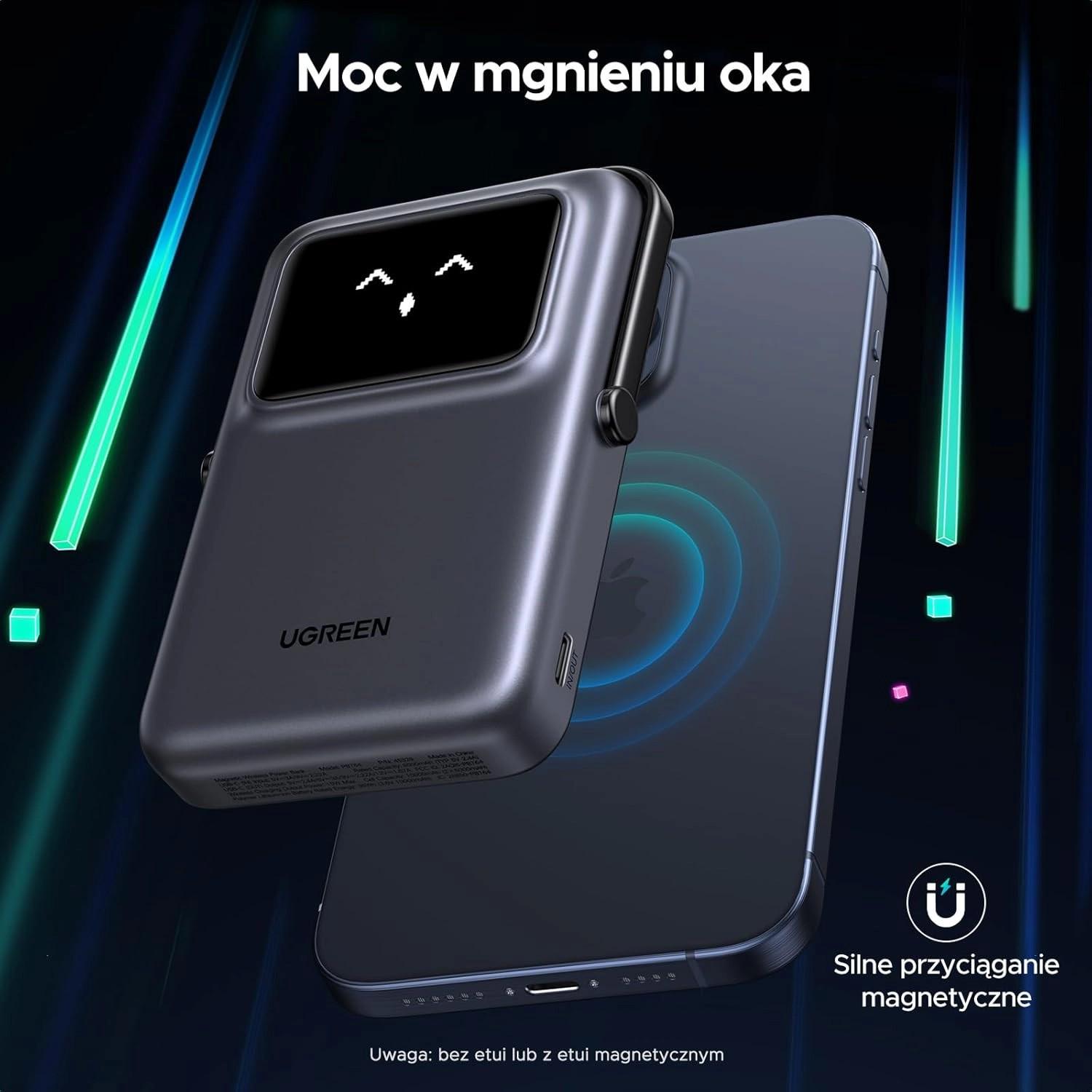 Повербанк Ugreen Uno PB572 10000 mAh 7,5W Grey (45327) - фото 5 Повербанк Ugreen Uno PB572 10000 mAh 7,5W Grey (45327) - фото 5