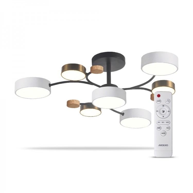 Люстра накладная ARDERO AL6197ARD SCANDY LED 70 Вт Черный