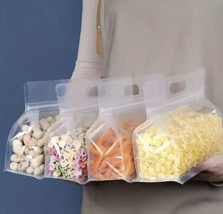 Пищевой пакет герметичный многоразовый с застежкой-зип для сухих продуктов и перекусов (23818829) - фото 7