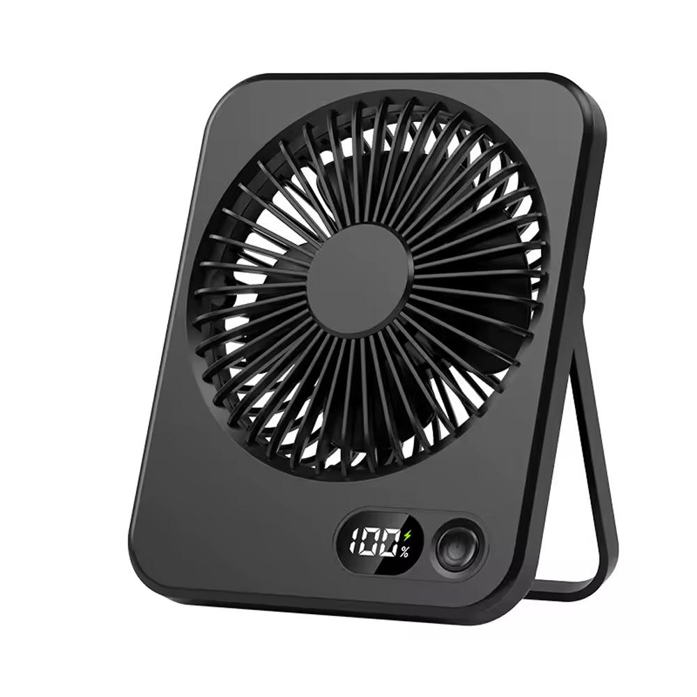 Мини-вентилятор портативный Portable Fan PF-11 USB 1200 мАч Черный (SS-105)