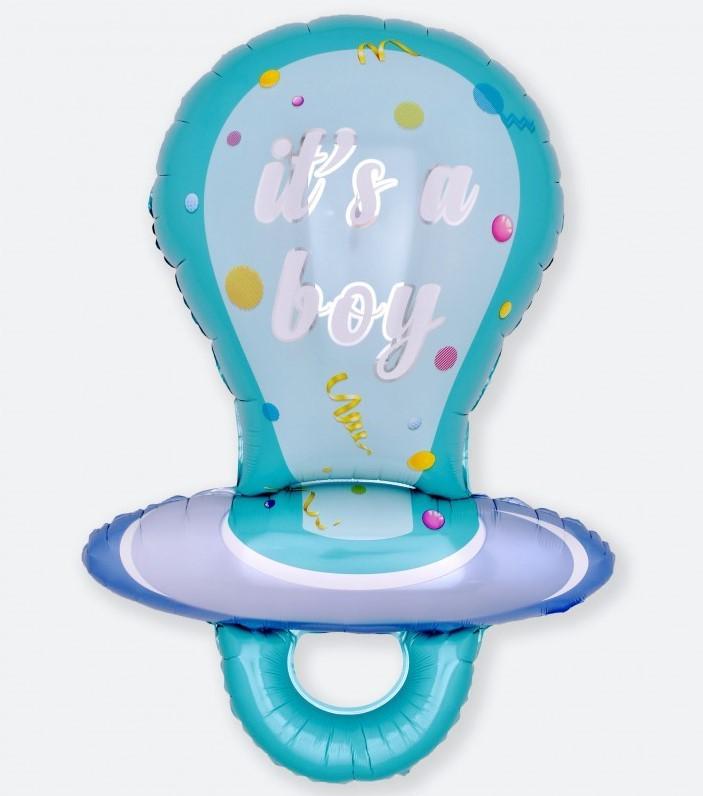 Воздушый шар фигура Соска It's a boy 54х98 см Голубой (71791-3)