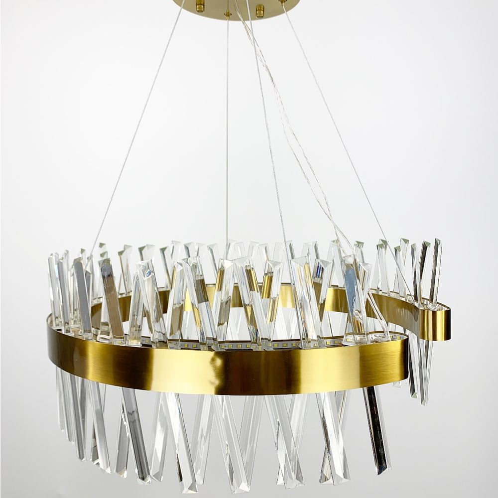 Люстра дизайнерська з кришталевоподібними паличками Ø 80 см (7006) - фото 5