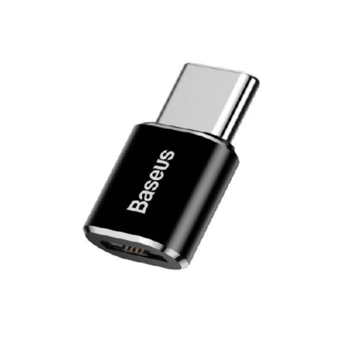 Перехідник Baseus Micro USB to Type-C 2,4A CAMOTG-01 Black