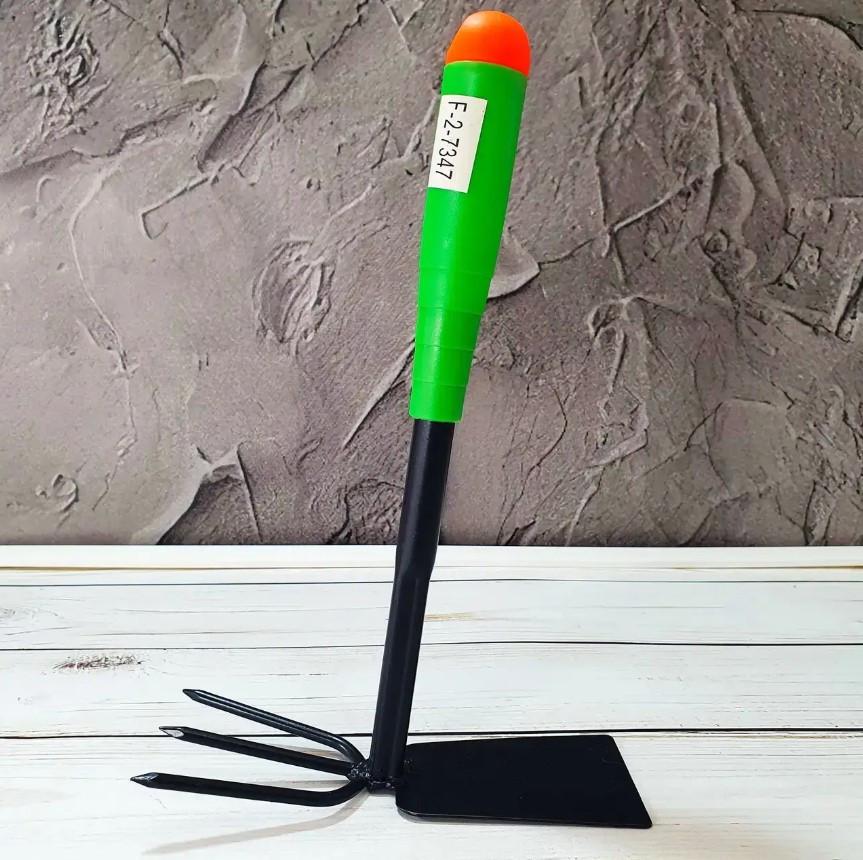 Ручная сапа-культиватор садовая двухсторонняя с пластиковой ручкой (25803272) - фото 4