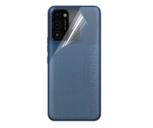 Пленка гидрогелевая противоударная Hydrogel Film для Tecno Spark Go 2022 на заднюю панель Transparent (PL-2842)