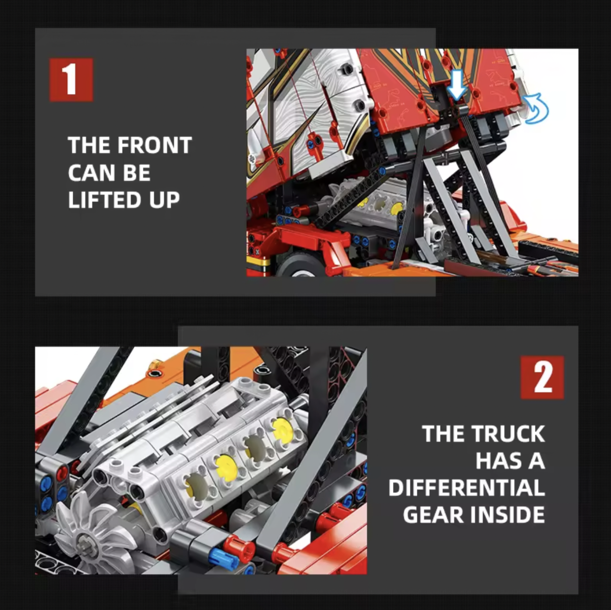 Конструктор Вантажівка SCANIA на радіокеруванні 1700 деталей - фото 6 Конструктор Вантажівка SCANIA на радіокеруванні 1700 деталей - фото 6
