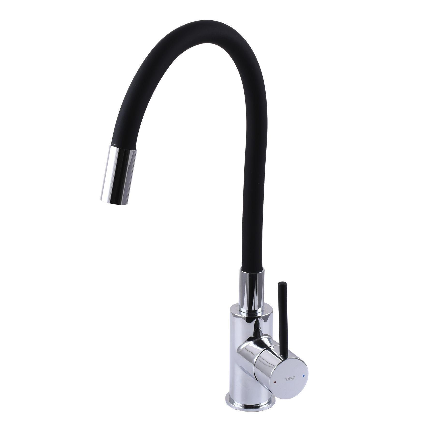 Кран на кухню TOPAZ Хром/Черный (21541)