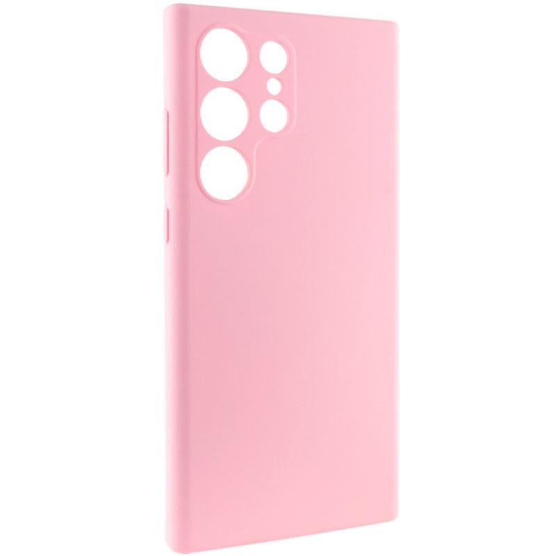 Противоударный Чехол Silicone Cover Lakshmi Full Camera (AAA) для Samsung Galaxy S23 Ultra Розовый / Light pink - фото 2