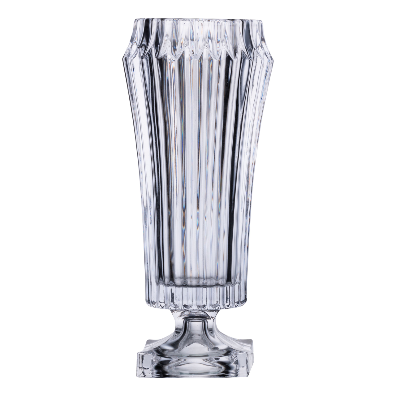 Ваза для цветов круглая стеклянная декоративная толстого стекла 34,5 см 1,8 л (HP-19-141)