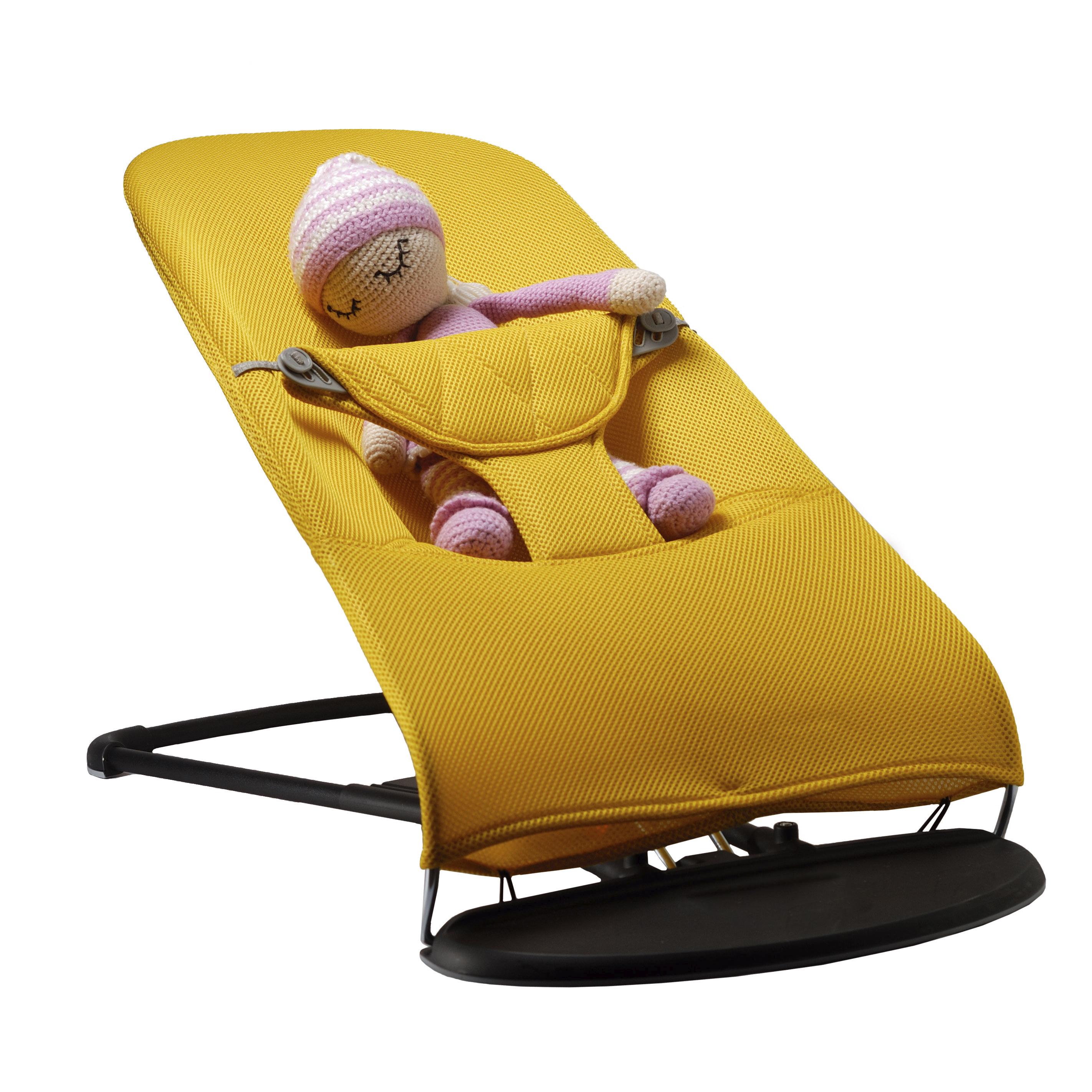 Детский шезлонг-качели SBTR BABY Balance Soft SBT Group 3D в сетку неопрен Золотой (BBS-08-00) - фото 11