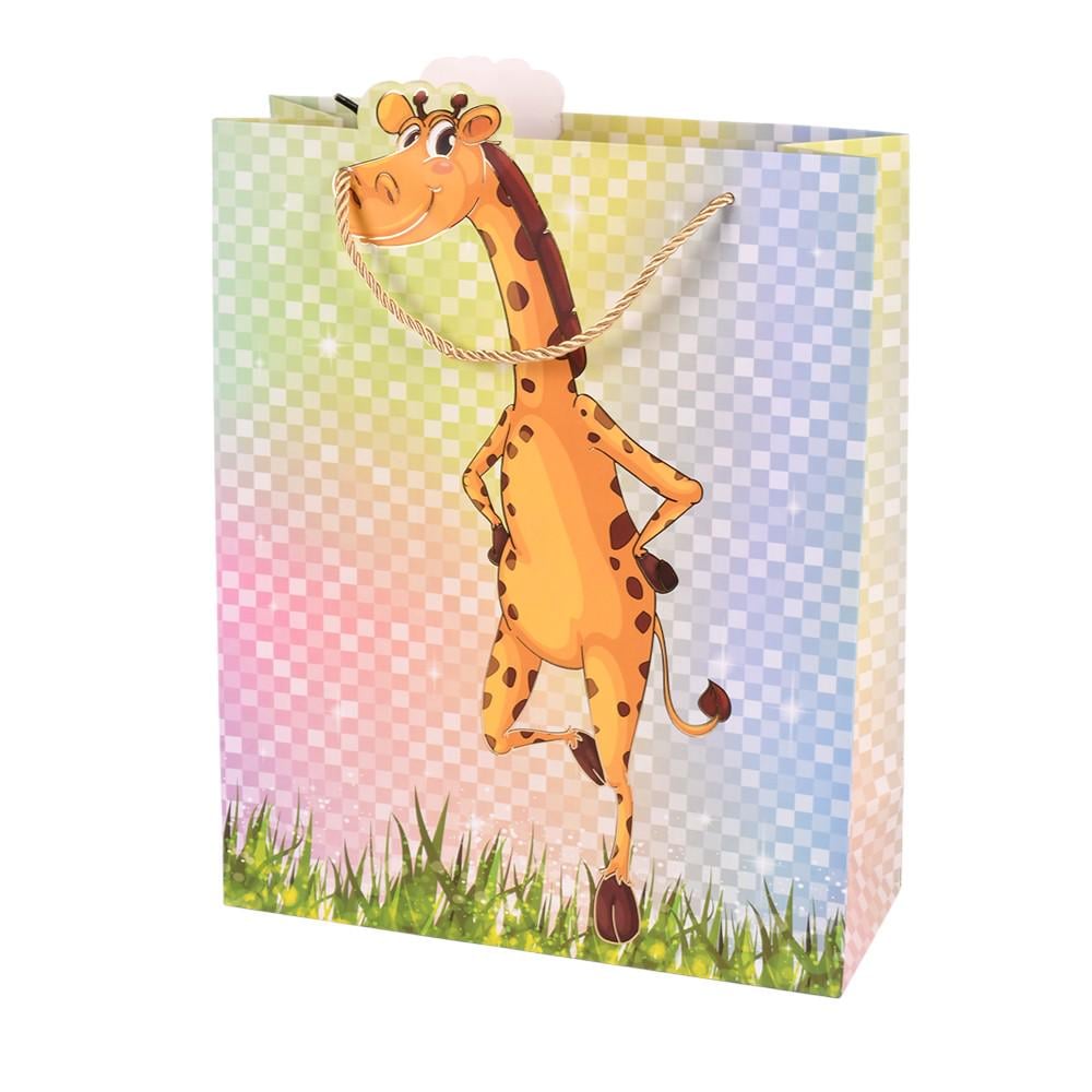 Подарочный пакет ZOO R34501-S 18х23х10 см Розово-голубой (31330823) Подарочный пакет ZOO R34501-S 18х23х10 см Розово-голубой (31330823)