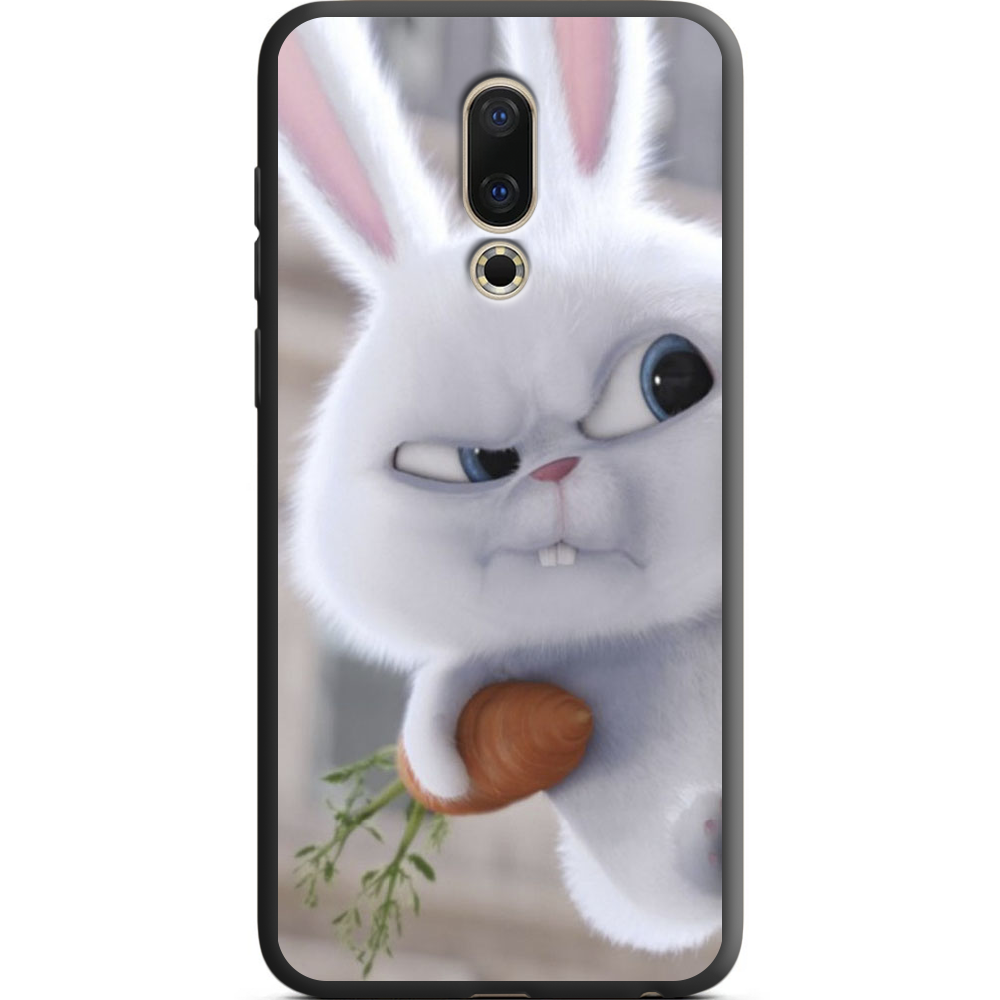 Чехол BoxFace Meizu 16 / 16X Rabbit Snowball Черный силикон (35176-up1116-38941)