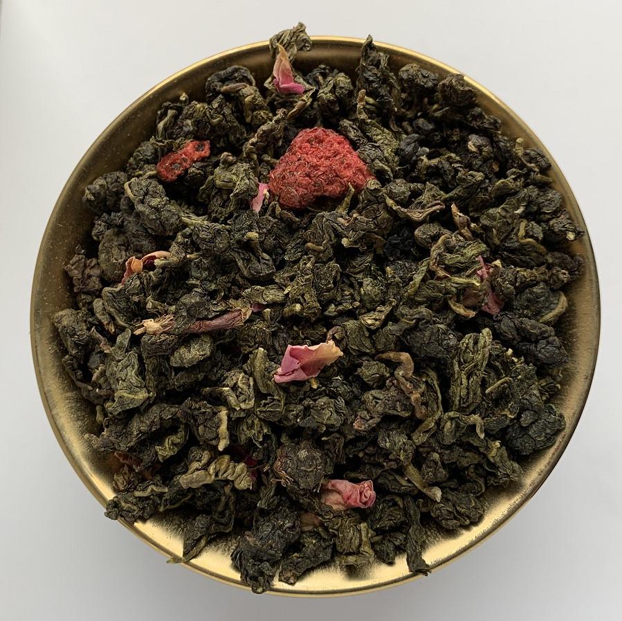 Чай Клубнично-малиновый улун 100 г - фото 2 Чай Клубнично-малиновый улун 100 г - фото 2