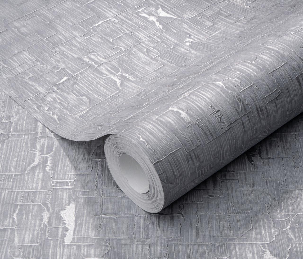 Обои флизелиновые Erismann Casual Chic 12141-31 винил горячего тиснения 1,06х10,05 м Серый