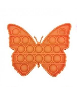 Игрушка-пупырка антистресс сенсорная Pop It Бабочка Оранжевый