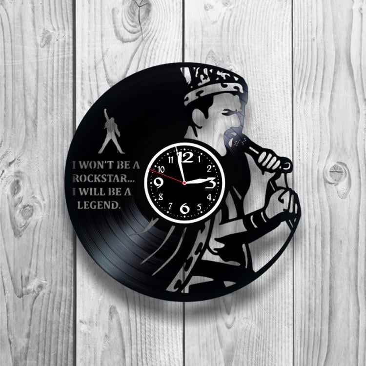 Часы настенные Freddie Mercury 0457 из виниловой пластинки