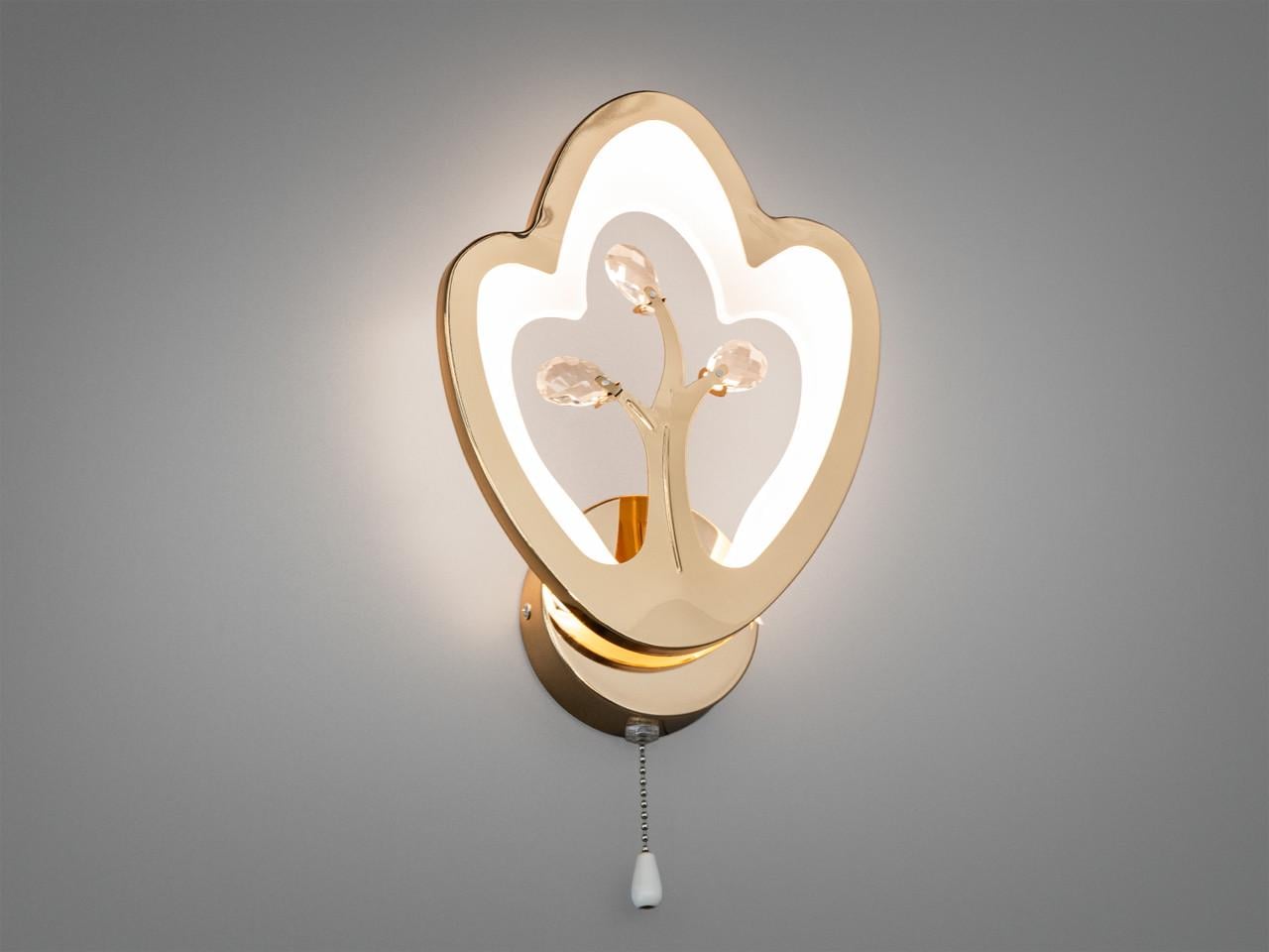 Бра Diasha 8148/1G 15 Вт с цепочкой Золотой (2972560175)