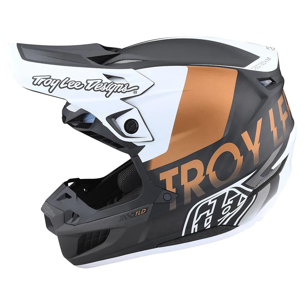 Мотошлем TLD SE5 Carbon Helmet QUALIFIER M White/Bronze